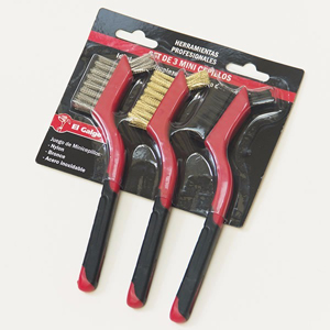 Set de 3 mini-cepillos El Galgo