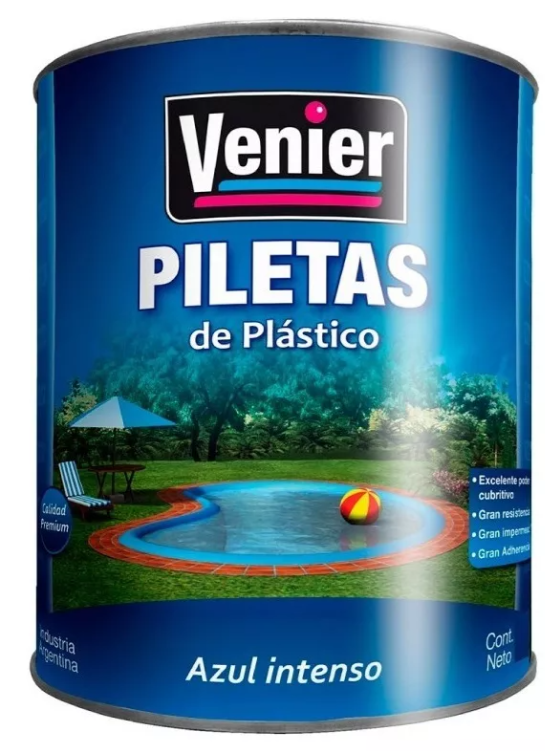 Venier pintura para piletas de plastico azul x 1 lt.