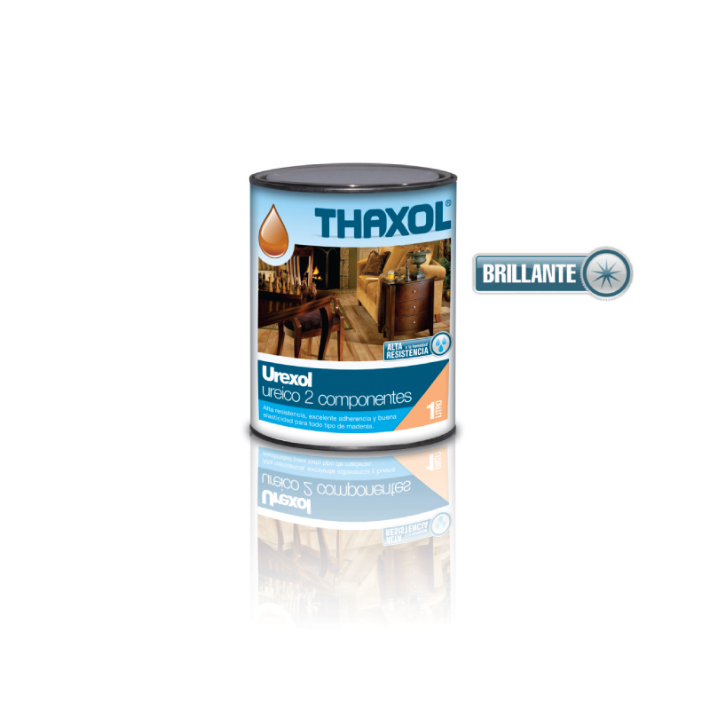 Thaxol Laca Ureica Brillante Negro 1 lt C/Catalizador