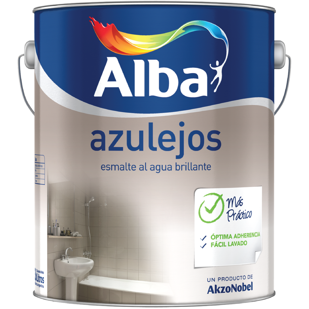Esmalte azulejos Alba Blanco x 0.900 lt.