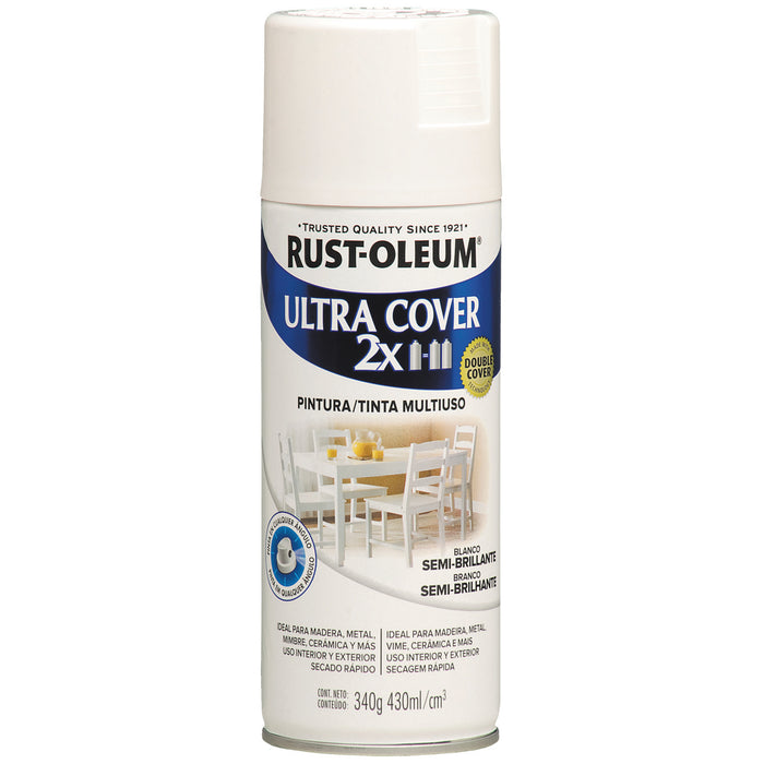 Aerosol r.o. ultra cover blanco semi-brillante x 340 grs.