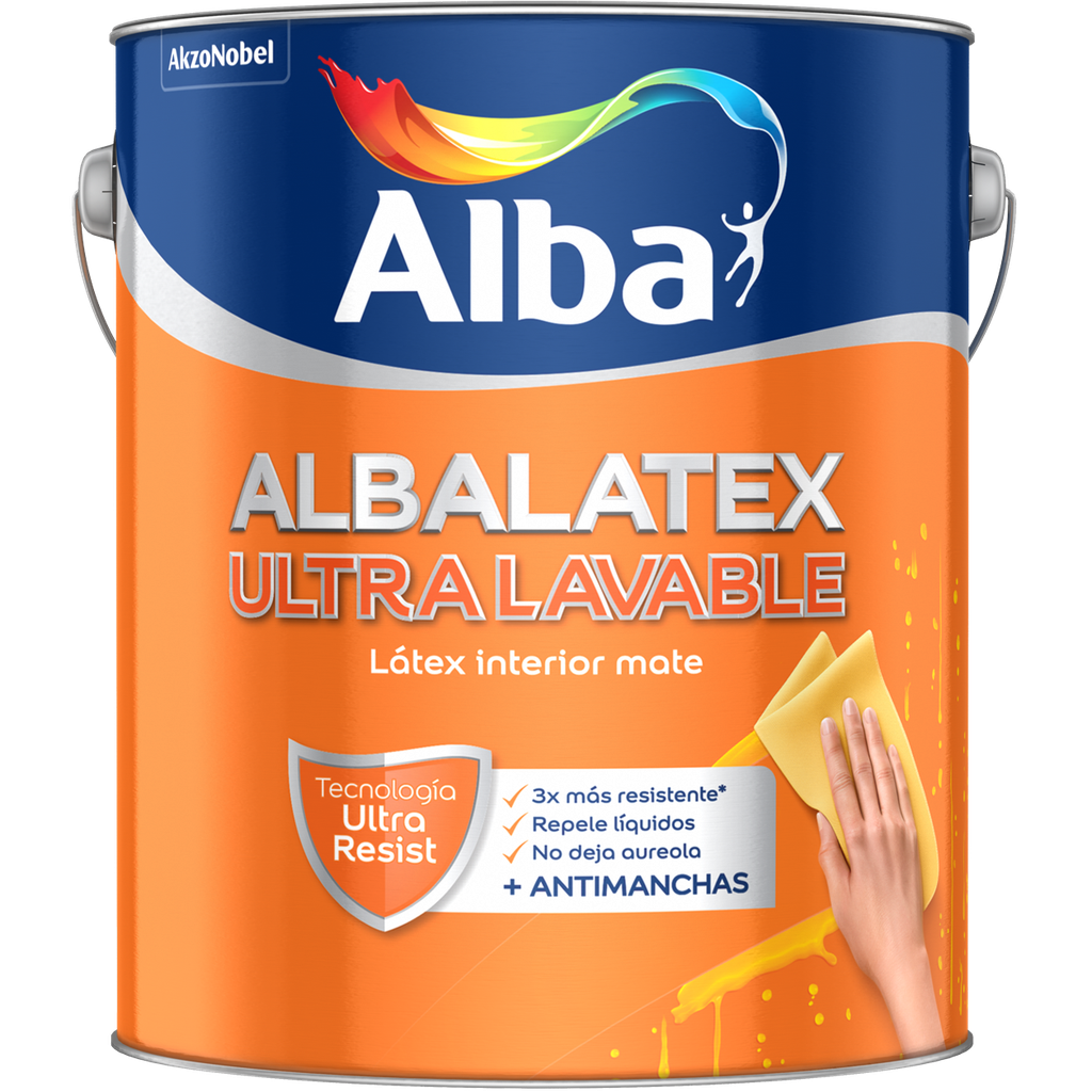 Albalatex Ultra lavable blanco x 10 lts.