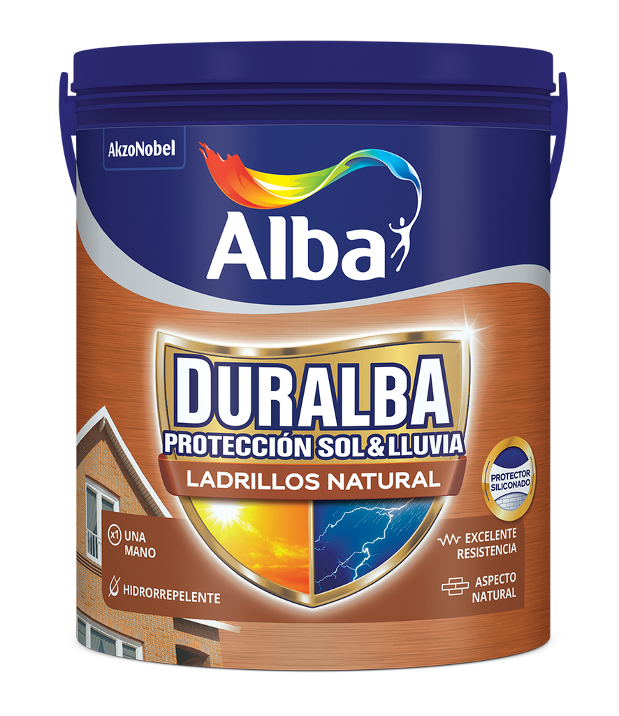 Duralba ladrillos mate (sin pelicula) Natural x 4 lts.