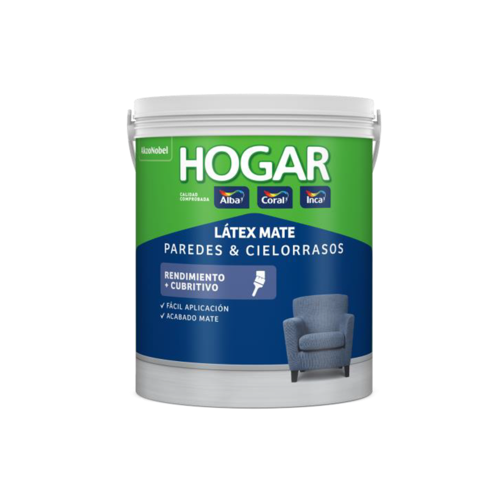 Hogar latex interior blanco x 10 lts.