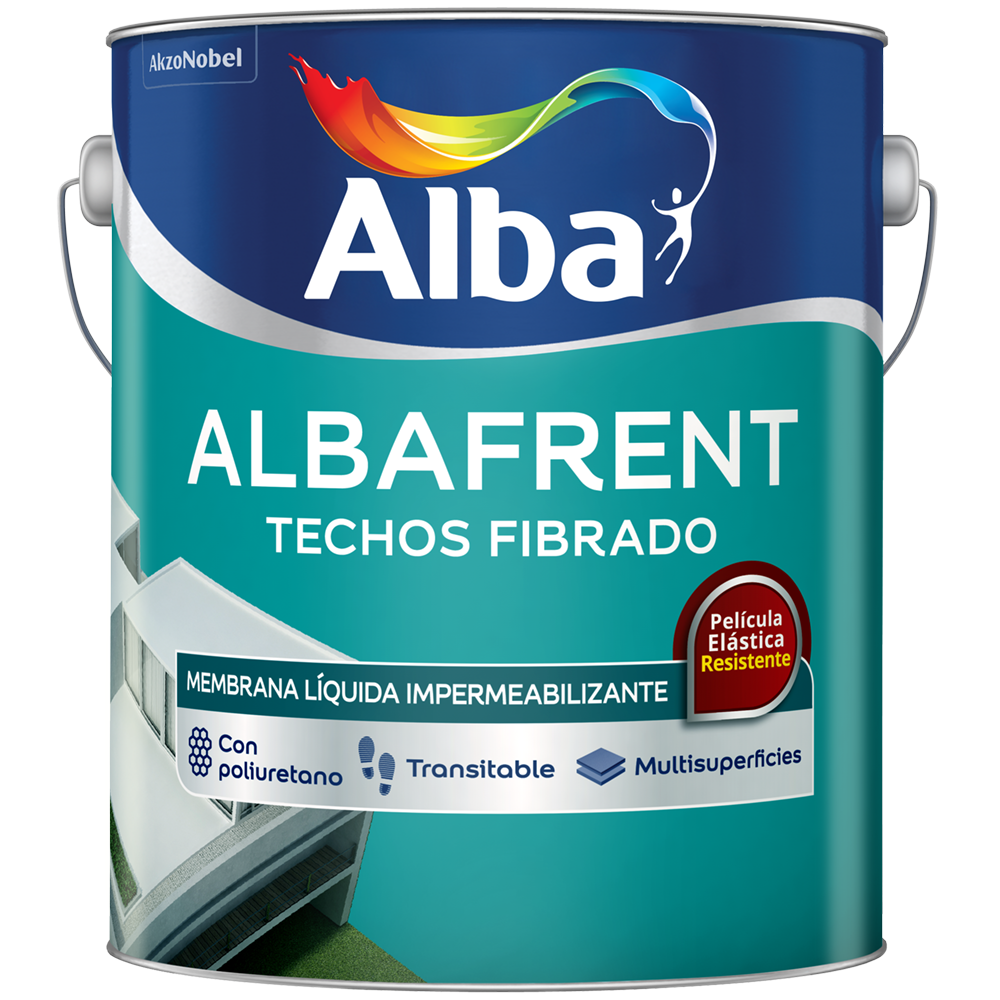 Albafrent techos Fibrado rojo x 4 lts.