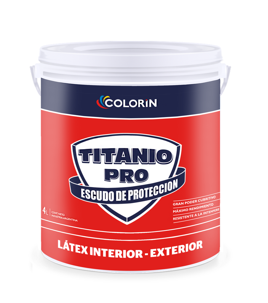 Titanio Pro latex interior/exterior Blanco x 4 lts.