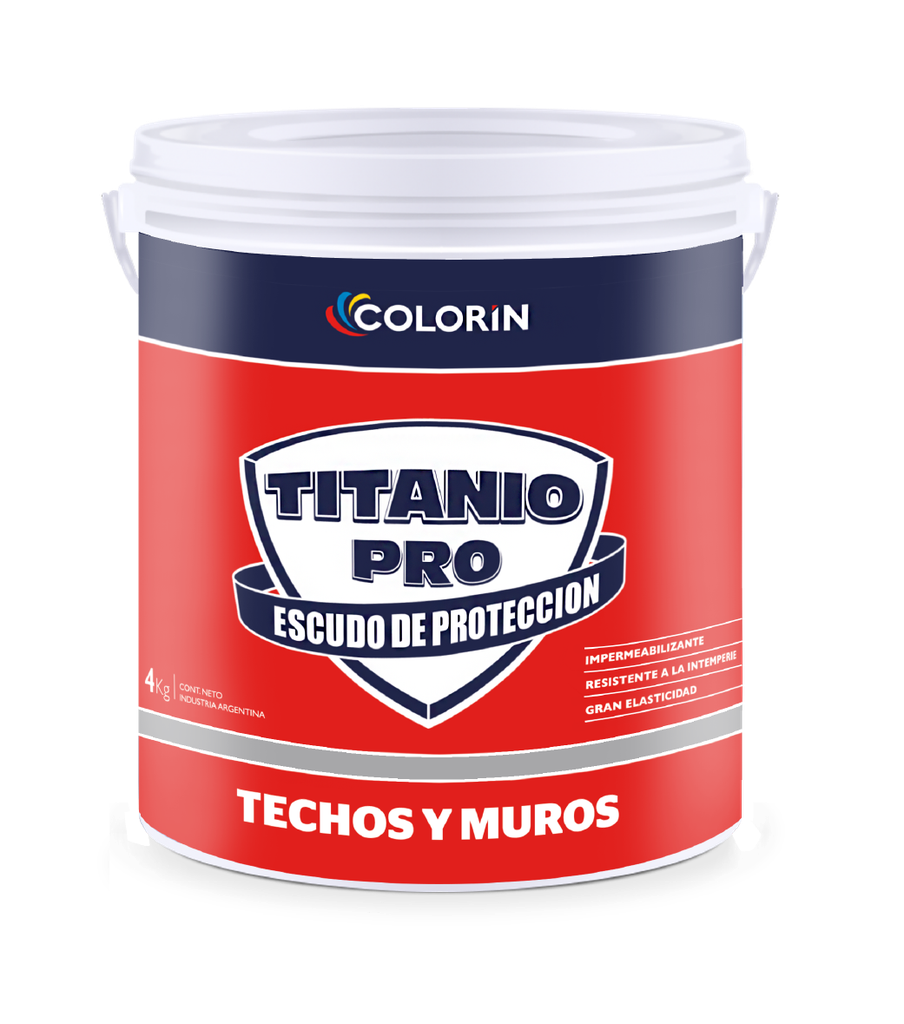 Titanio Pro Techos y Muros Blanco x 4 Kgs.