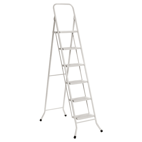 Escalera metalica tipo brasilera 5 escalones 1.60 mts.