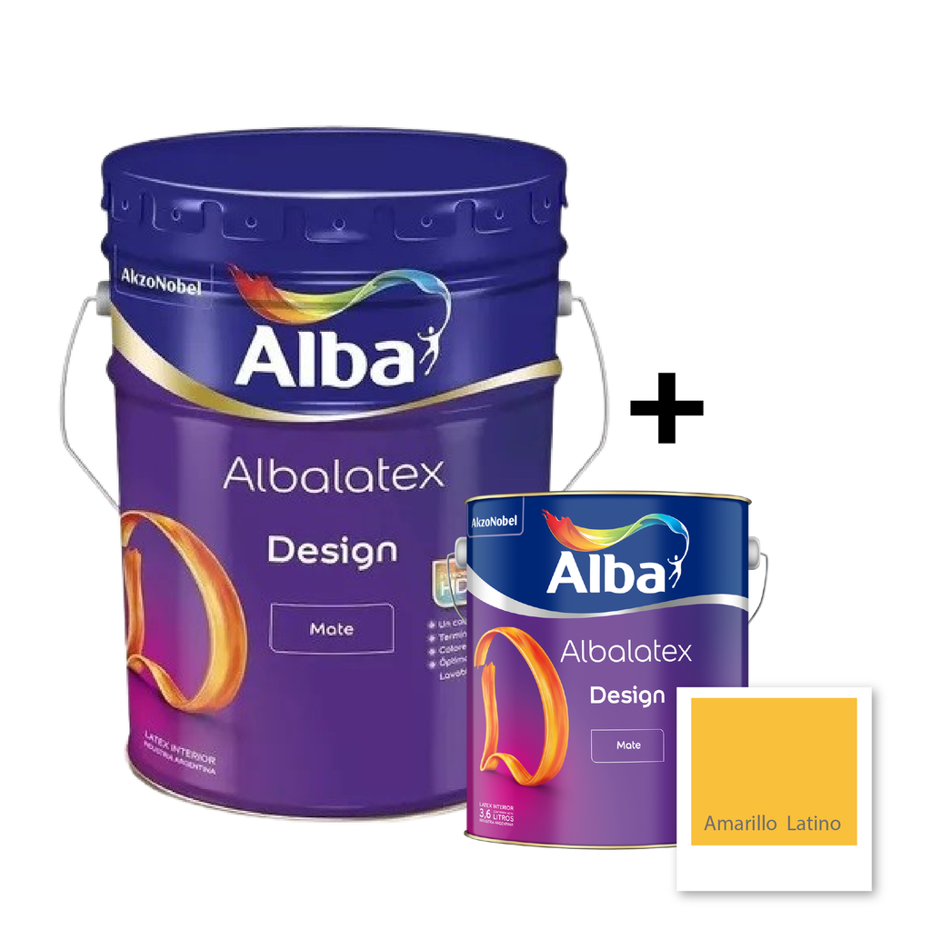 COMBO ALBA DESIGN BLANCO + AMARILLO LATINO