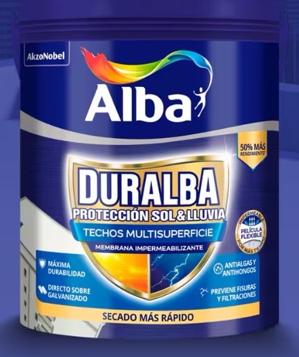 Duralba techos multisuperficies x 5 Kgs.