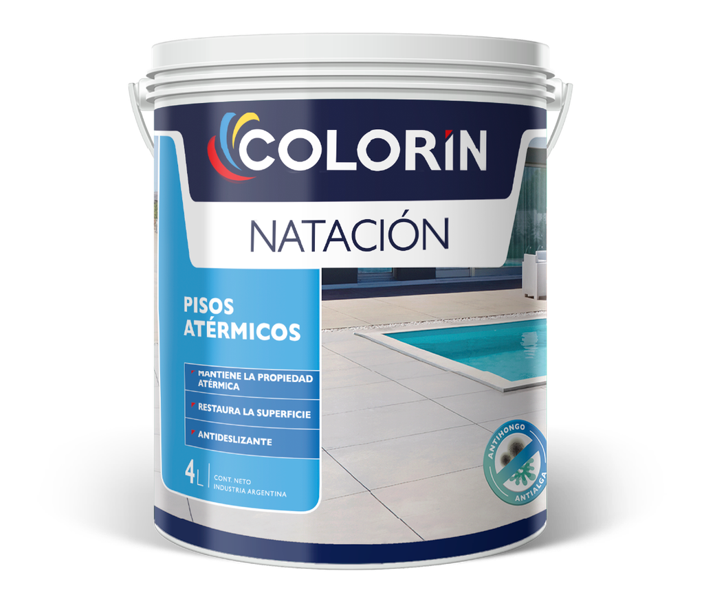 Colorin Natacion Pisos Atermicos borde x 4 lts.