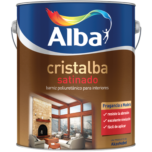 Cristalba barniz interior satinado x 4 lts.