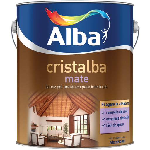 Cristalba barniz interior mate x 4 lts.