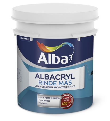 Albacryl rinde mas int. blanco x 20 lts.