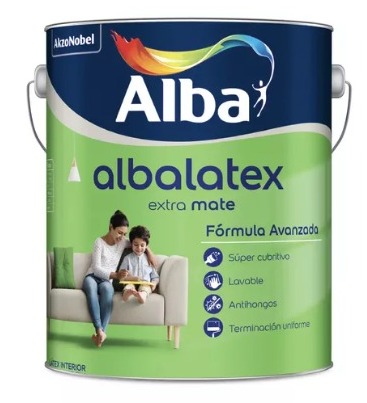Albalatex blanco mate x 4 lts.