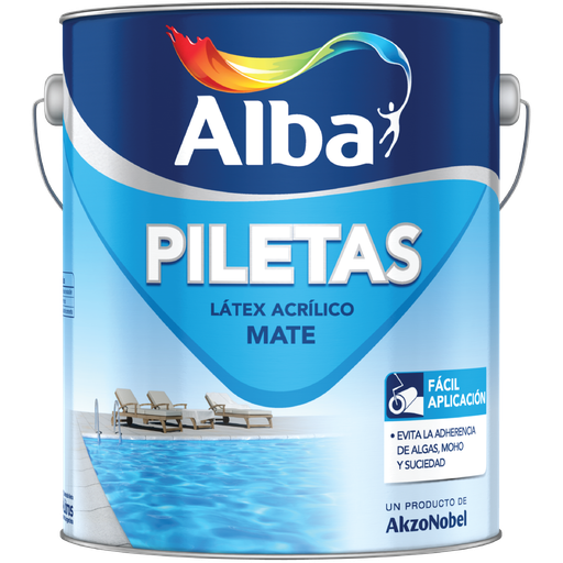 Pileta Alba latex acrilico Celeste x 10 lts. 