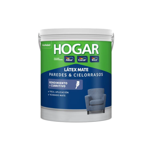 Hogar latex interior blanco x 10 lts.