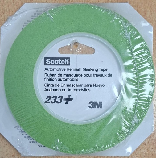 Cinta masking verde 233 6 mm. x 55 mts.