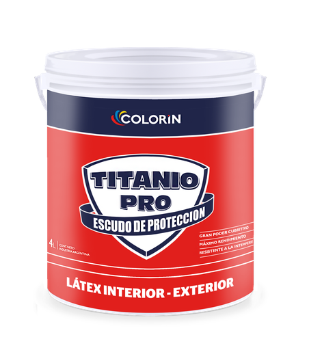 Titanio Pro latex interior/exterior Blanco x 4 lts.