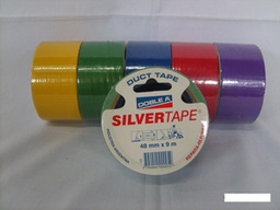[4420000001] AA cinta Silver tape colores 48mm x 9 mts.