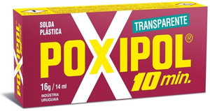 Poxipol mediano 10 ' transparente x 82 grs./70 ml. 